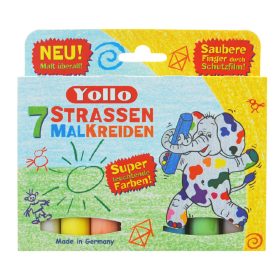 Aszfaltkréta - 7 db-os, színes