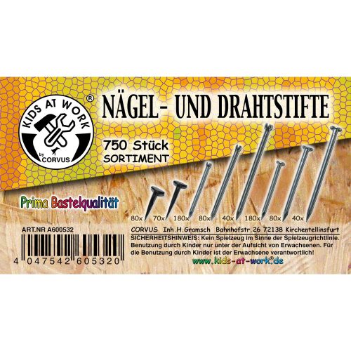 Szeg készlet, különböző szegekkel