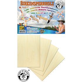 Nyír rétegelt lemez - 4 db A/4-es