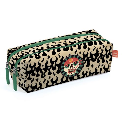 Tolltartó két rekesszel - Koponya - Skull pencil case