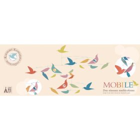   Szélmobil függődísz - Sokszínű Madarak - Mobile Katsumi-Multicolored birds