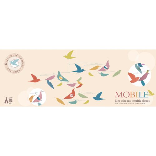 Szélmobil függődísz - Sokszínű Madarak - Mobile Katsumi-Multicolored birds