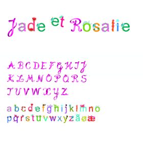 Falmatrica - Betűkészlet lánynak - Girls alphabet