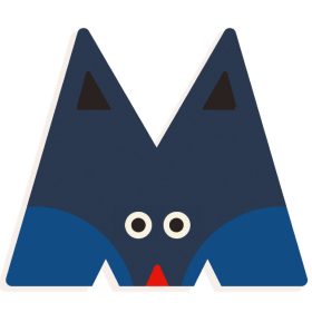 Állatdekor betű - M - Graphic animal letter