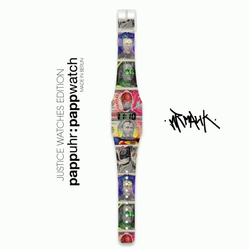Papír karóra - JUSTICE FOR ALL - Pappwatch