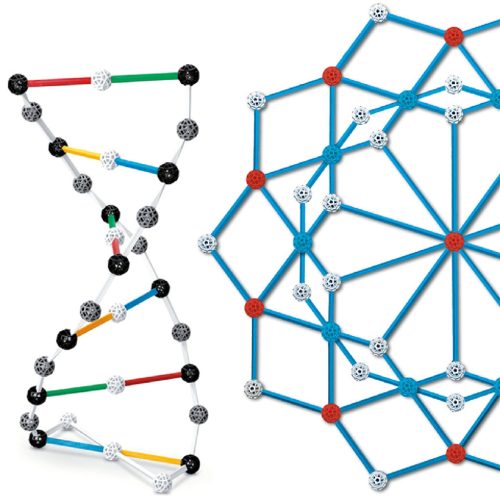 Tudományos modellező készlet - ConneXions, 127 színes gömb csomópont