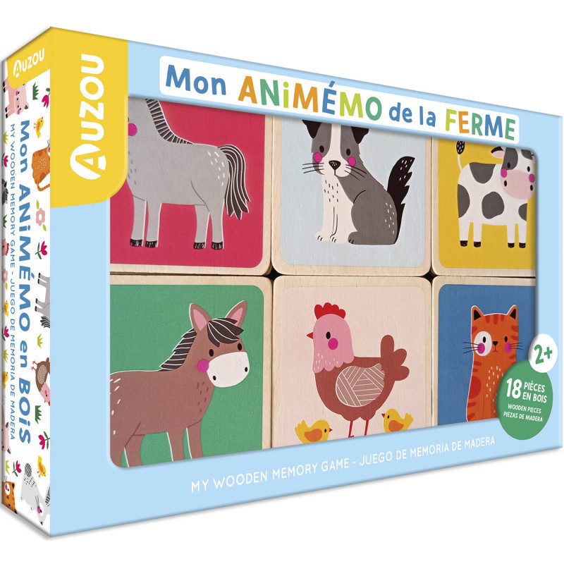 Auzou Memória játék - A farmon doboza