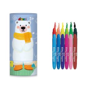   Jegesmacis 3 az-1-ben zsírkréta készlet kiszínezhető poszterrel, 12 db-os Avenir