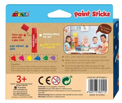 Festő stift metál 6 db-os Avenir