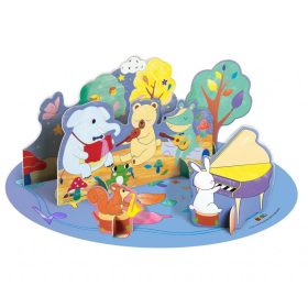   Kreatív színező készlet méhviasz krétával, Erdei koncert Avenir