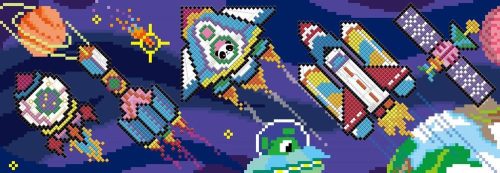 Pixel technika Űrhajó Avenir