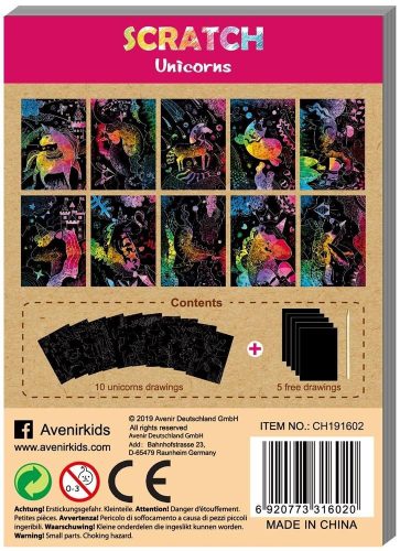 Mini Karckép könyv Unikornis Avenir