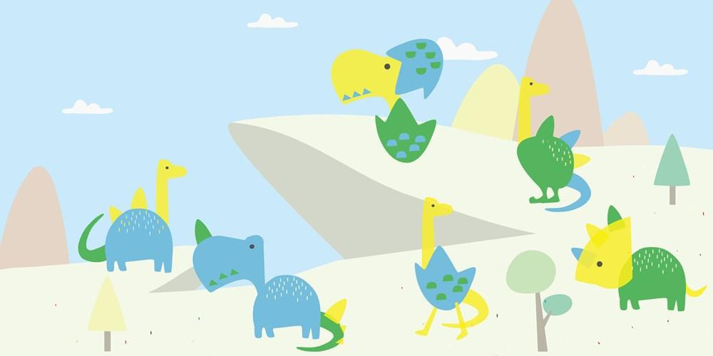 Nyomda készlet képekkel Dinók Avenir Kids - Dinoszauruszok