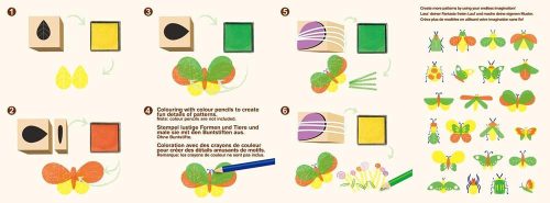 Nyomda készlet képekkel Bogarak Avenir Kids