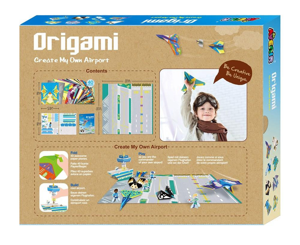 Origami repülők hajtogatása