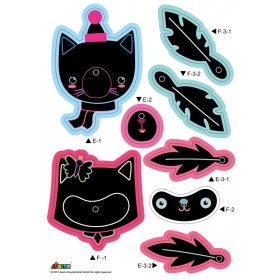 Karckép technika dekorációs csokor, Cicák Avenir