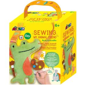   Varrható plüss vállpánttal, Festőművész krokodil Avenir