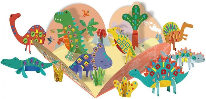 Avenir Dinoszaurusz Matricázó és 3D Modell Készítő Készlet részletei