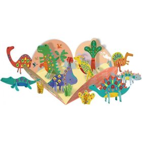   Matricázó és 3D modell készítő készlet, Dinoszauruszok Avenir