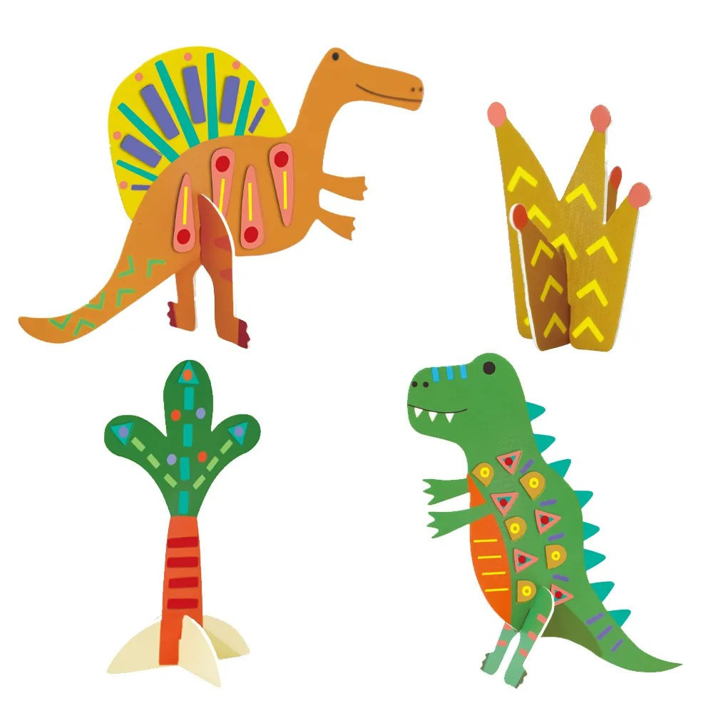 Avenir Dinoszaurusz Matricázó és 3D Modell Készítő Készlet használat közben