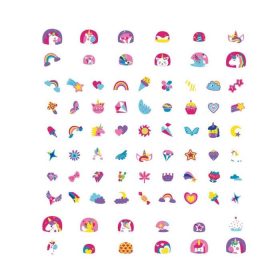 Nagy körömmatrica szett, Unikornisok Avenir