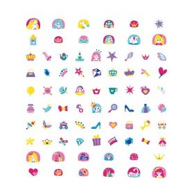 Nagy körömmatrica szett, Hercegnők Avenir