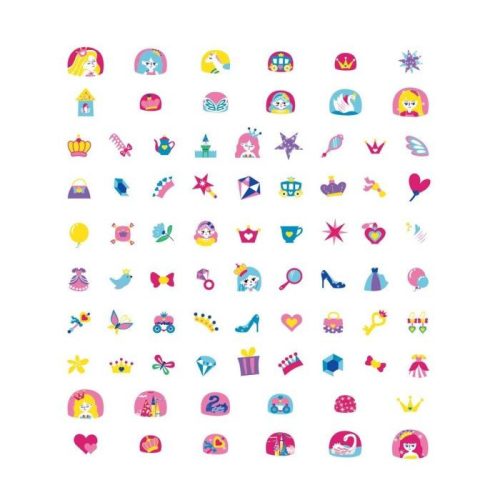 Nagy körömmatrica szett, Hercegnők Avenir