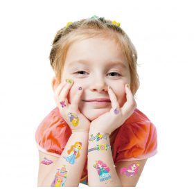 Tetováló és körömmatrica készlet, Hercegnők Avenir