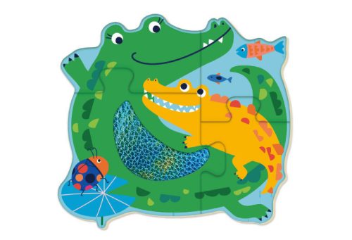 Készségfejlesztő tapintós puzzle, Dzsungel Avenir