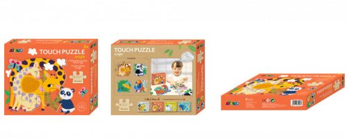 Készségfejlesztő tapintós puzzle, Dzsungel Avenir