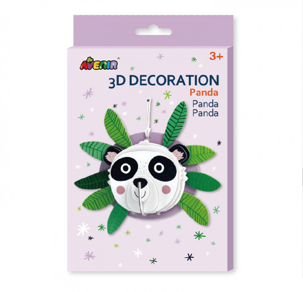 3D Dekorációs Puzzle Panda Avenir - Összerakott modell