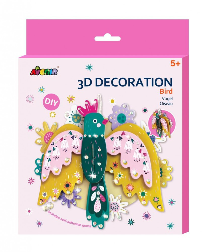 3D dekorációs puzzle, Madár Avenir - Összeszerelt madár