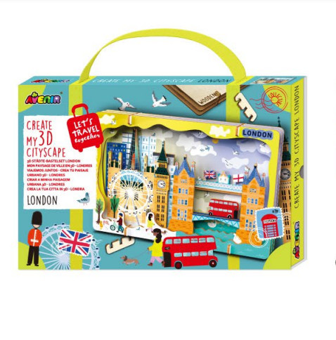Városkép 3D puzzle, London Avenir - A kész puzzle látképe