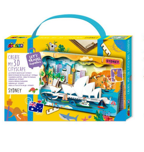 Városkép 3D puzzle, Sydney Avenir - Összeszerelt állapotban
