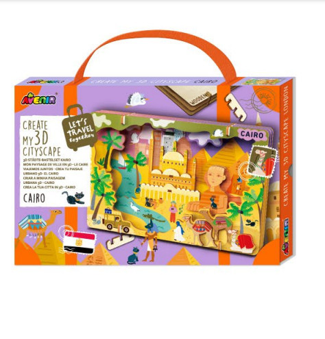Városkép 3D puzzle, Kairó Avenir - A kész modell látványterve