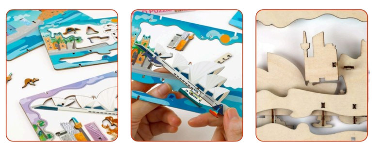Dubai 3D puzzle részletei