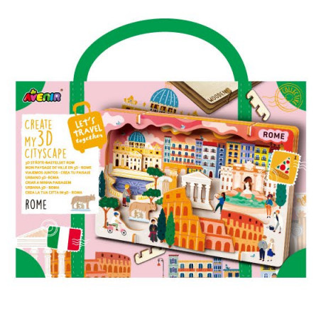Városkép 3D puzzle, Róma Avenir - Összerakott állapotban