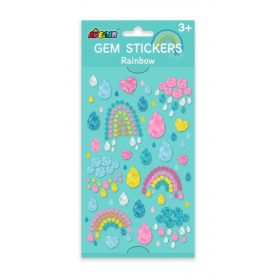 Csillogó kövek matrica készlet, Szivárványok Avenir