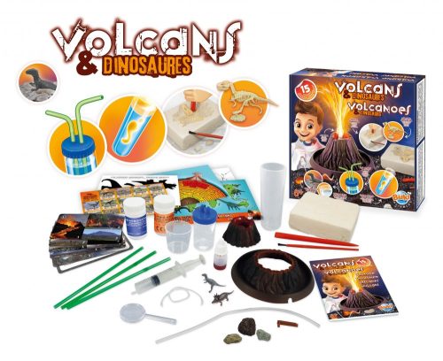 Kísérletező készlet Vulkánok és dinók BUKI