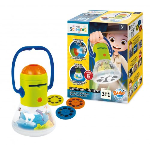 Mini tudomány-Multilámpa- Diavetítő, éjszakai fény, zseblámpa BUKI
