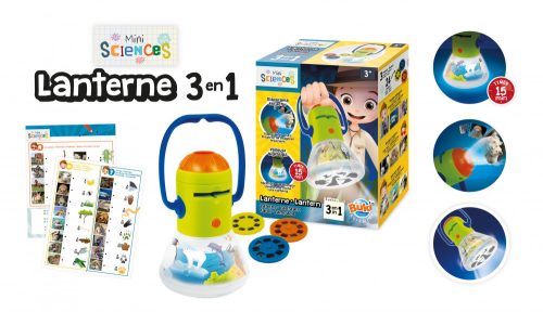 Mini tudomány-Multilámpa- Diavetítő, éjszakai fény, zseblámpa BUKI