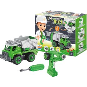 Távirányítós összeszerelhető kukásautó BUKI