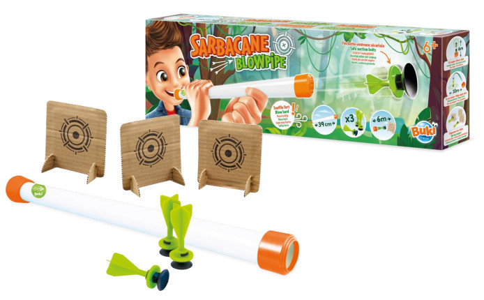 Fúvócső játékkészlet BUKI használat közben