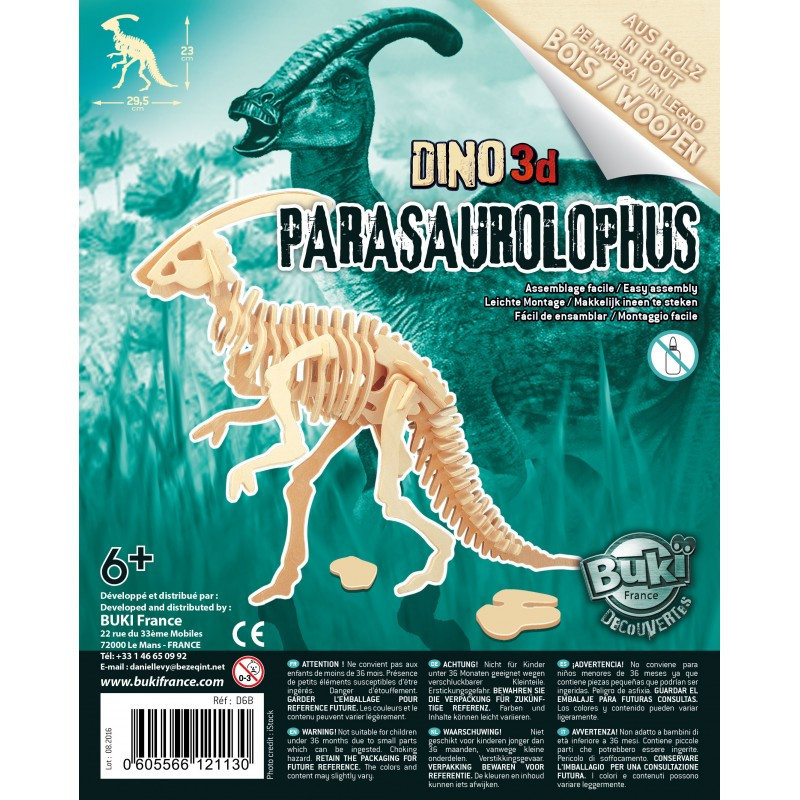 BUKI fa 3D dinoszaurusz puzzle különböző fajták