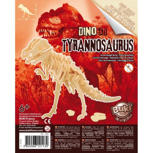 Fa 3D dinoszaurusz puzzle, többféle BUKI