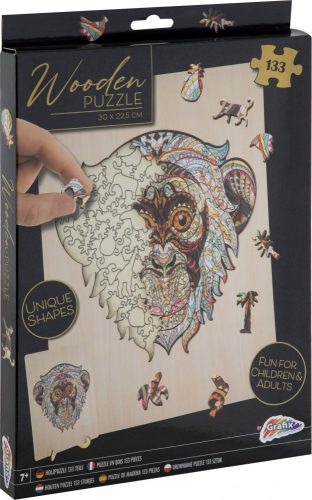 Fa puzzle Majom, 133 db-os Grafix