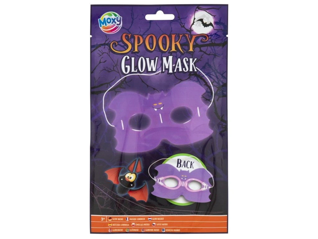 Halloween Világító Szemmaszk Denevér Grafix