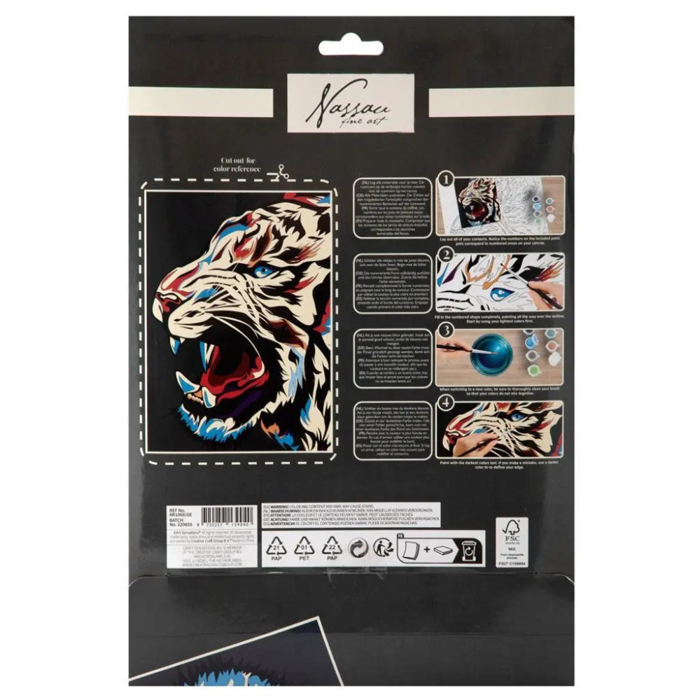 Festés számok szerint, Tigris CraftArt részletei