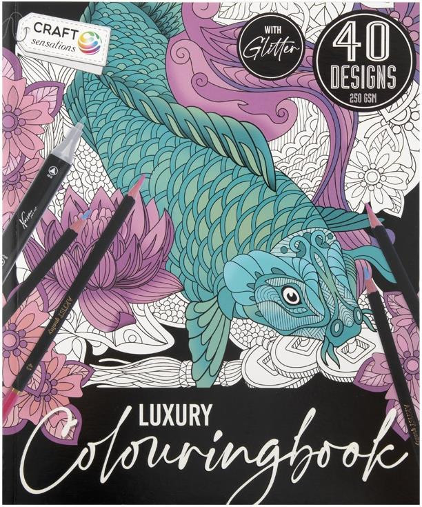 Halacskás CraftArt színező könyv részletei