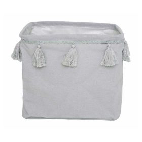   Játéktároló textilből kicsi, pasztell szürke Jabadabado